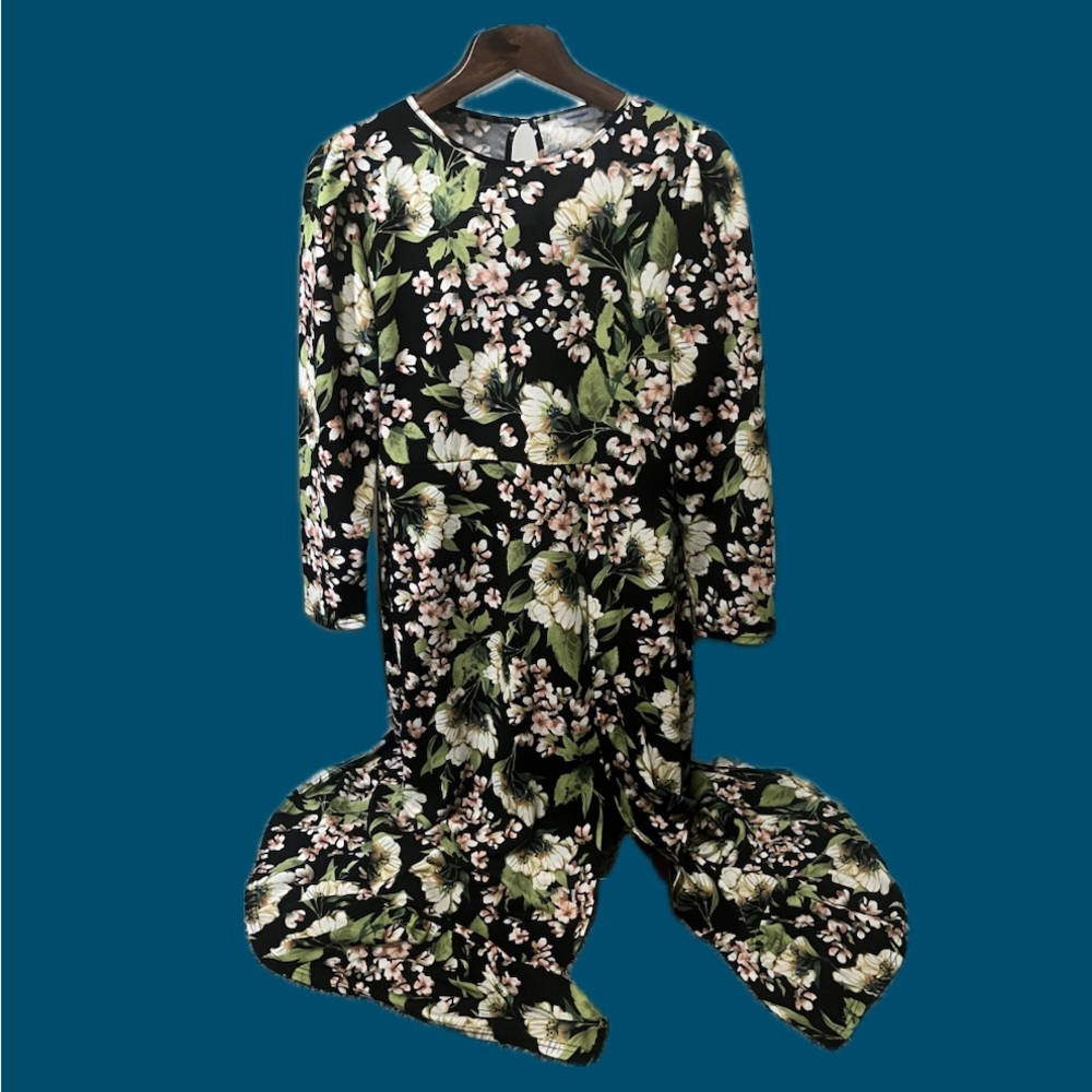 Valley Girl floral maxi dress with slit size women’s XL